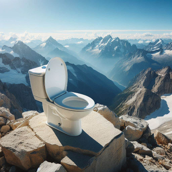 大自然の小さなトイレ