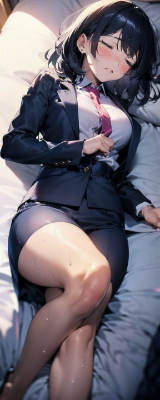 スーツ女子（疲労MAX）