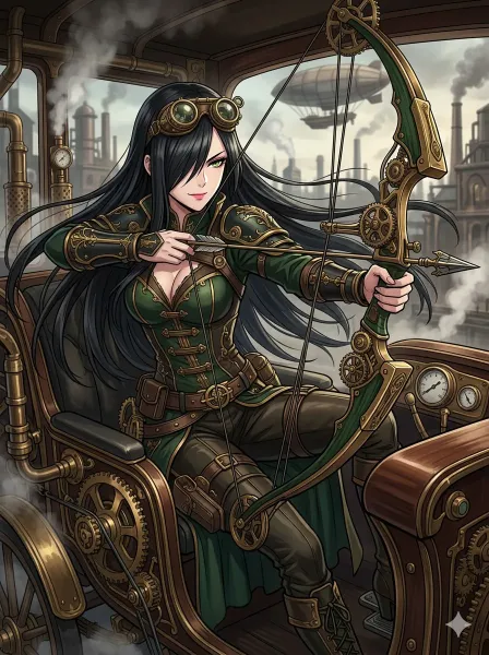 メカクレの射手