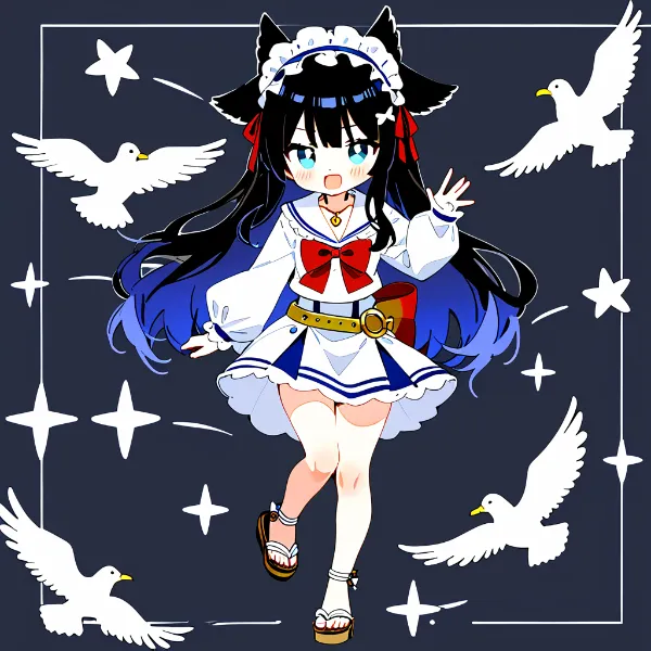 猫耳メイドと鳩の舞