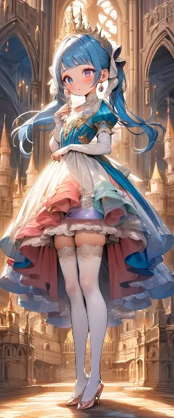 青髪の姫君と光の舞踏会