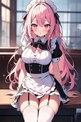 ボーダー柄のメイド服なんて変でしょ