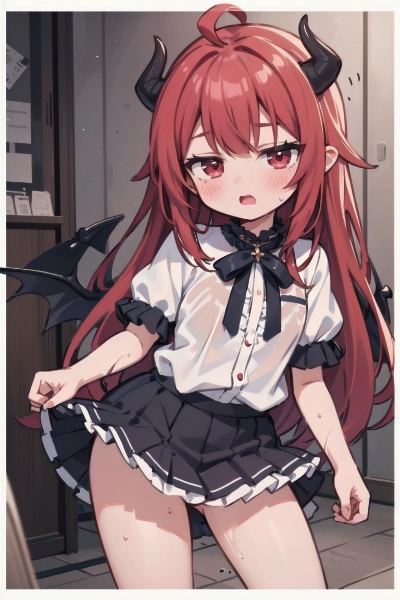 必死すぎて悪魔的部位もろみえに気づかず主人公を誘惑してるコルムさん、これ太もも見えてるから、Ｒ１５かな？