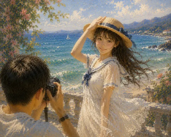 海岸線の少女