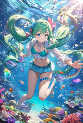 珊瑚礁のマーメイド