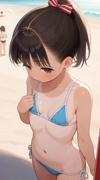 この水着ちょっと大胆すぎたかな