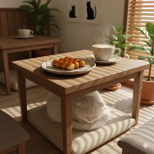 猫の隠れ家ティータイム