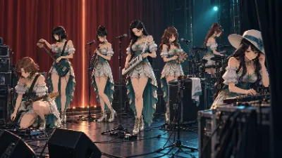 ローカルアイドル「belle Époque」開演直前の様子(GPT-5.6 Sol中程度)