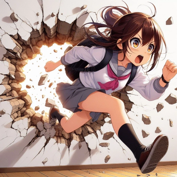 邪魔な壁はおでこでぶっ飛ばせ！