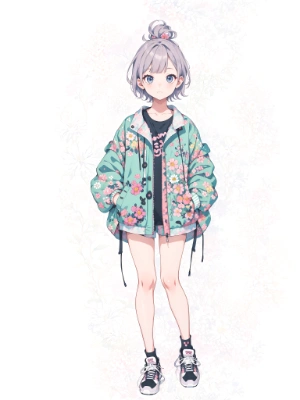 sneakers and flowers