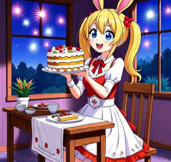 自作ケーキをあらゆる角度からこだわりポイントを説明して自慢してくるお祝いムード系女子