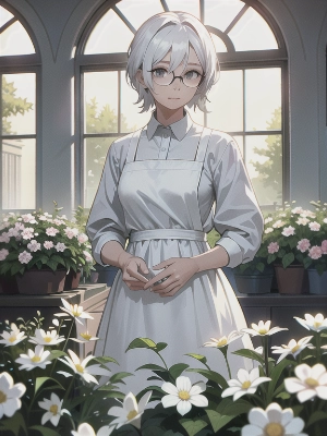 花と女性