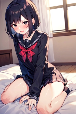 全身で女の子座り