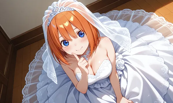 【五等分の花嫁】中野 四葉 (リボン無し､ウェディングドレス)