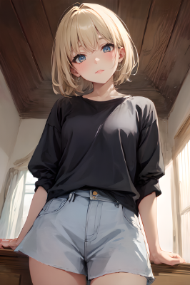 首を傾げる