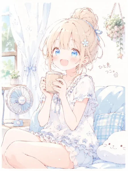 夏の午後、ひと息つこ。