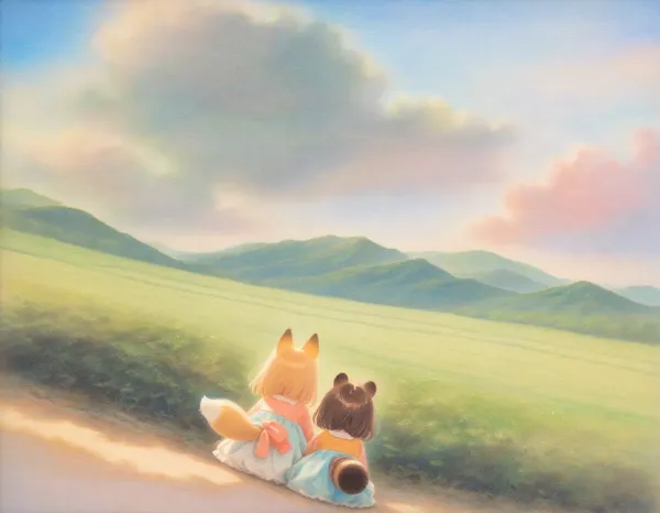 コン子とポン子・空