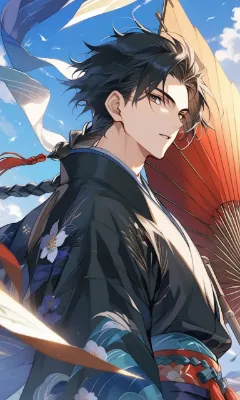 和装男子