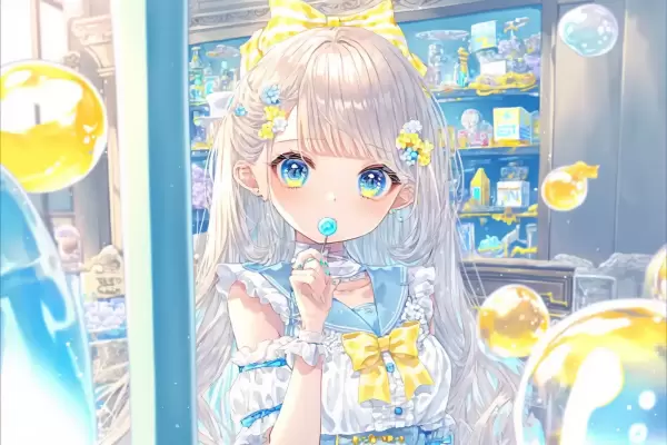 シャボン玉と少女