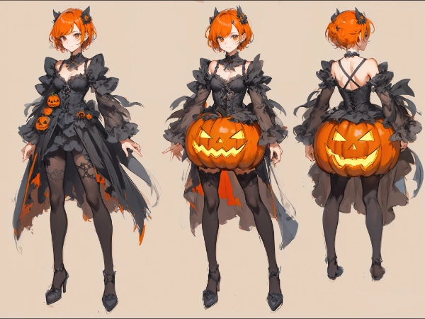 pumpkin dress