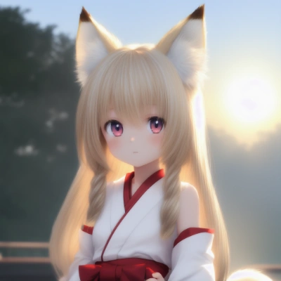 狐耳巫女
