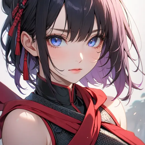 青い瞳の紅蓮少女