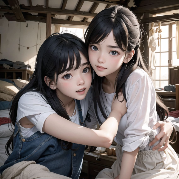 襲われた村で少女たちは…