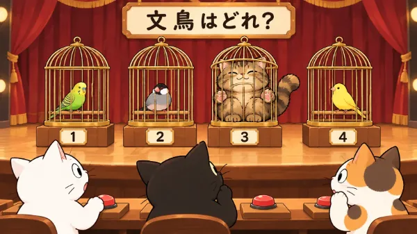 文鳥クイズ