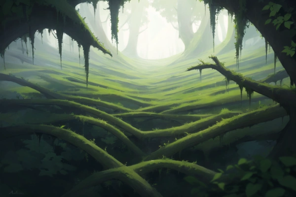 TRPG用背景素材　仄暗い森の底から