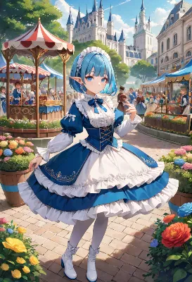 お昼の街中