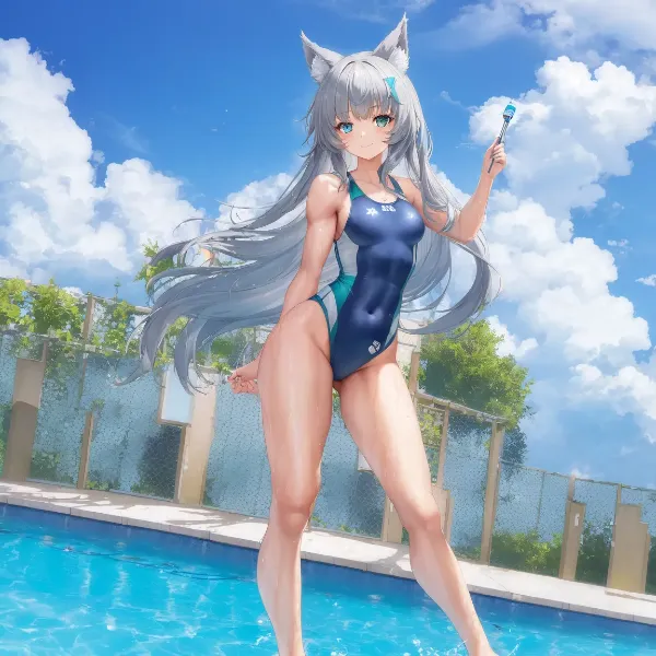今日は水泳の授業だ