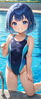 夕方のプール