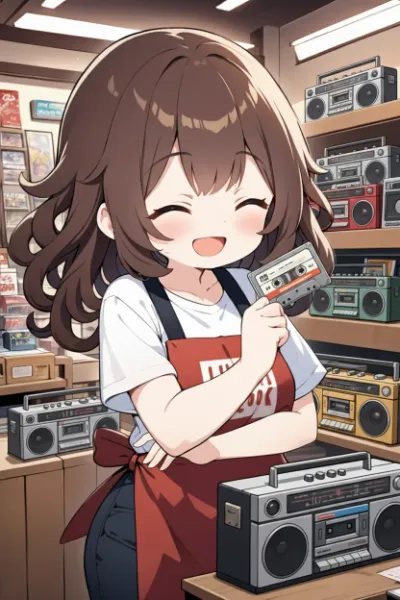 レトロショップの店員さん