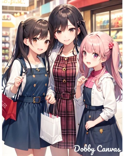 No.1147 三姉妹のショッピング