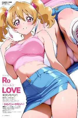 プリキュアマガジン・桃園ラブ、キュアピーチ編（今日のぱんつ）