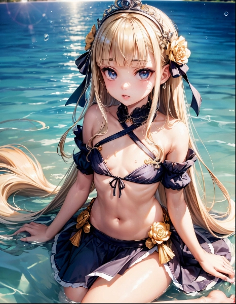 水着メイドさん