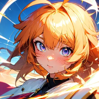 戦う金髪美少女