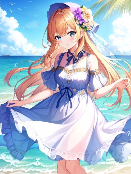 バカンス中のお嬢様