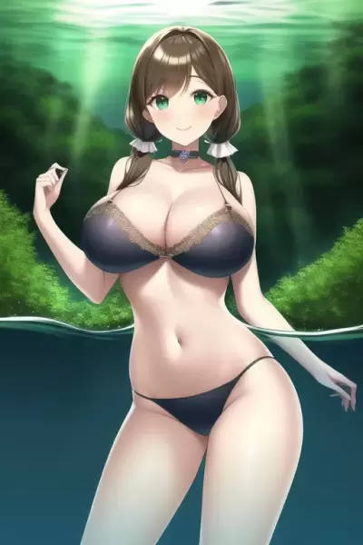 ディオールの水着を着た女の子です