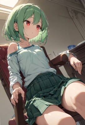 緑の服