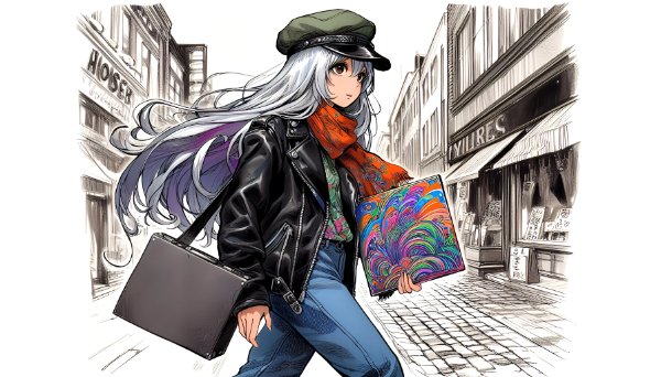 ライダーズジャケットとサイケデリックジャケット