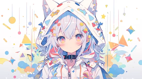 虹色の夢を紡ぐ猫耳少女