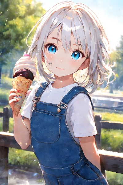 ワッフルコーンアイス