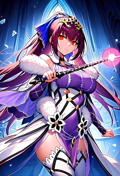 魔法攻撃するスカサハ＝スカディ！