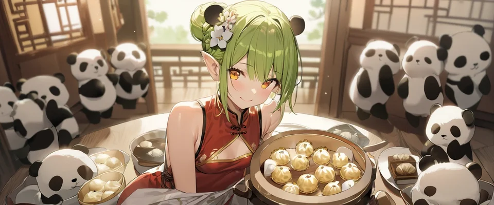 パンダ飯店エルフの子横長