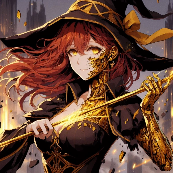 魔力を使う度に黄金化が進行する呪い