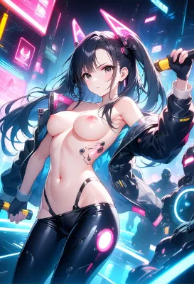 ネオン街のクールビューティ