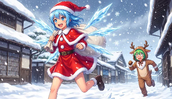 クリスマスのチルノと大妖精