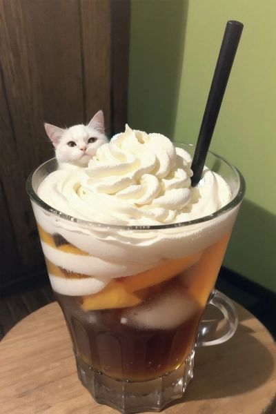 猫とクリームソーダ