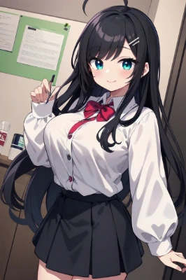アホ毛の女の子